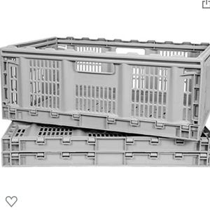 CleverMade New Collapsible Crates/Bins/Baskets Quantity 2)